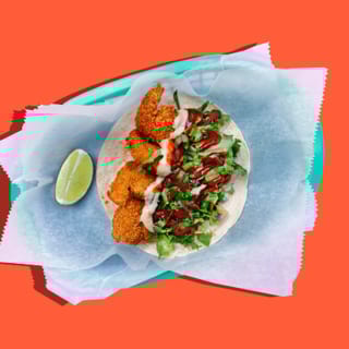 Panko Breaded Shrimp Taco